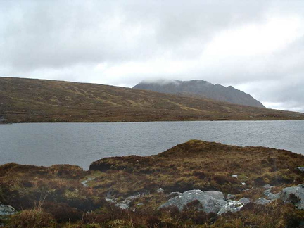 Lochan Feith Mhic'-Illean And Ben Dearg Mor In The Clouds