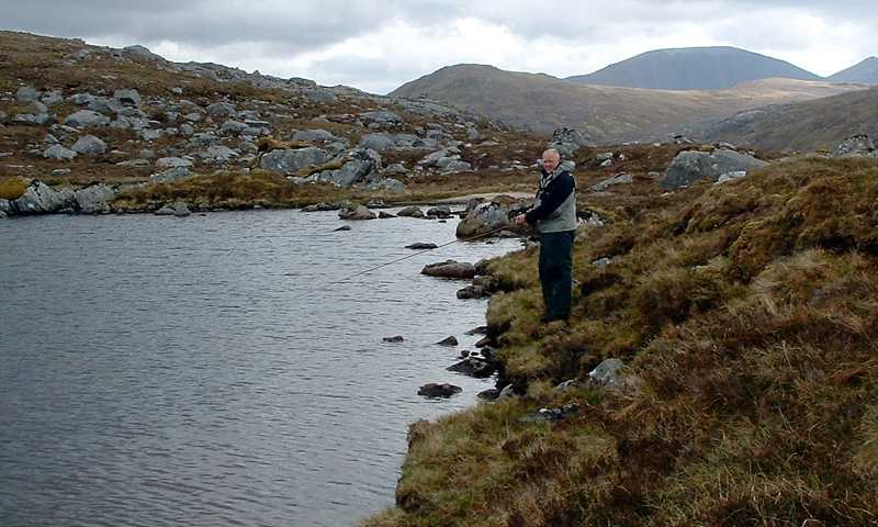 George Fishing Loch Cnapach