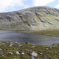 The Loch, Tents And Beinn Dearg In The Background