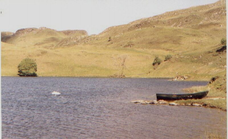 The boat mooring on Loch A`Phearson