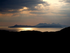 Sunset over Eigg and Rhum