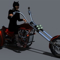 Cat Woman on Spider Trike