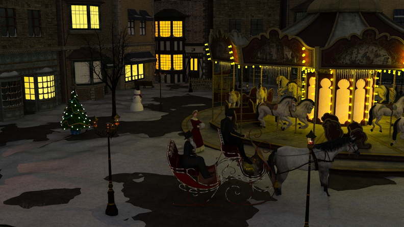 Victorian Christmas Street