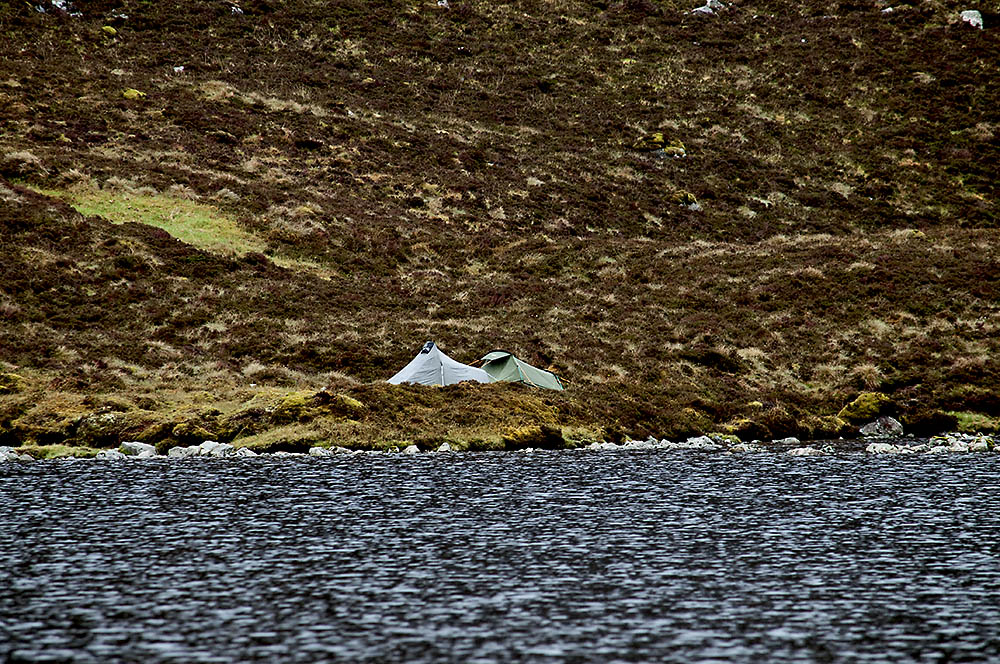The tents at the loch