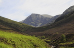 The path with Beinne Dearg in the distance