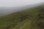 The mist shrouded the path on the way back down