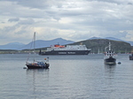 Caledonian MacBrayne ferry, Clansman, leaving Oban