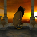 sunset-pool-lion-001