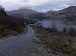 The hill road into the loch